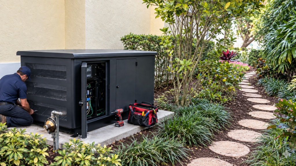Generator replacement on the Treasure Coast